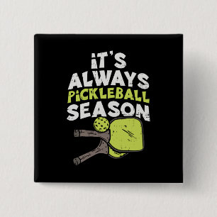 Funny Pickleball Button