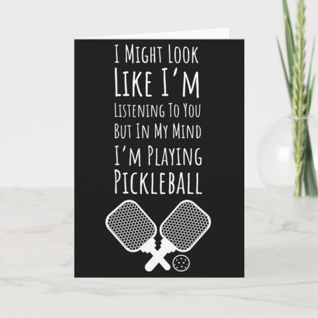 Funny Pickleball Cards Humor For Pickleballer (Front)