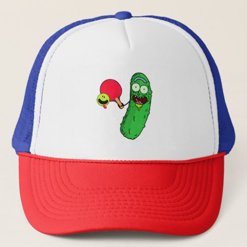 Funny Pickleball Cartoon   Trucker Hat