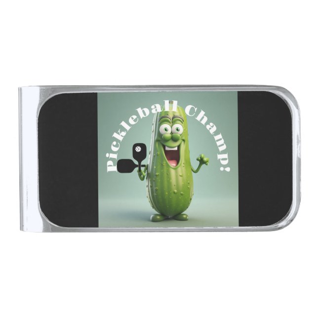 Funny Pickleball Champ Money Clip (Front)