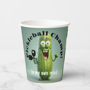 Funny Pickleball Champ Paper cup