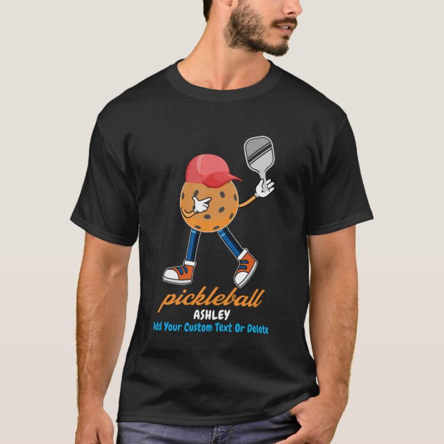 Funny Pickleball Character T-Shirt (Front)
