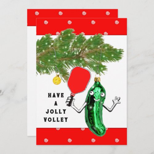 Funny Pickleball Christmas Card