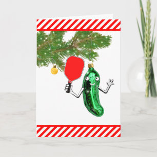 Funny Pickleball Christmas Card