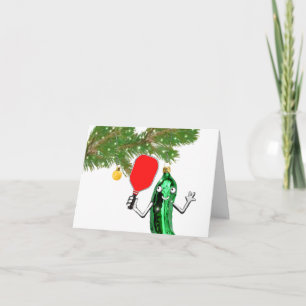 Funny Pickleball Christmas Holiday Card