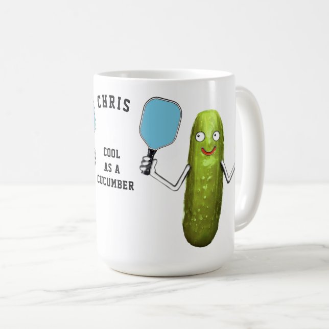 Funny Pickleball Coffee Mug (Front Right)