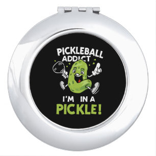 Funny-Pickleball Compact Mirror