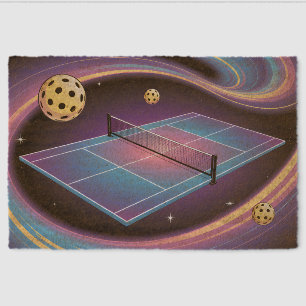 Funny Pickleball Cosmic Neon Court Welcome Mat