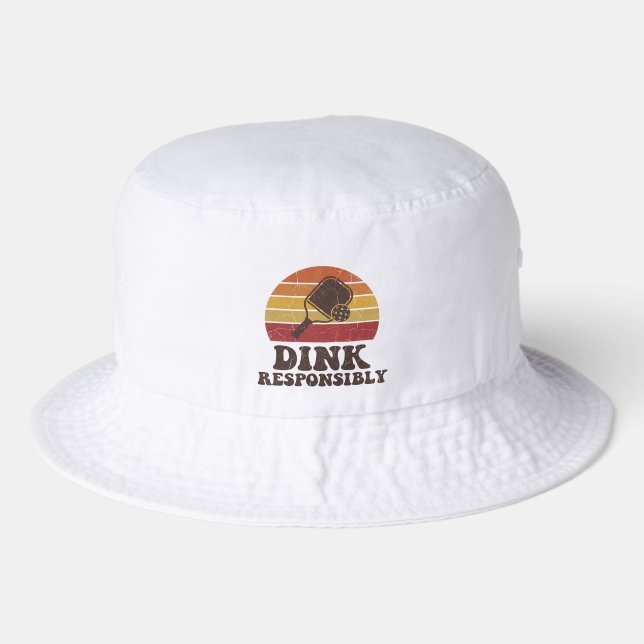 Funny Pickleball Dink Paddle Player Bucket Hat (Front)