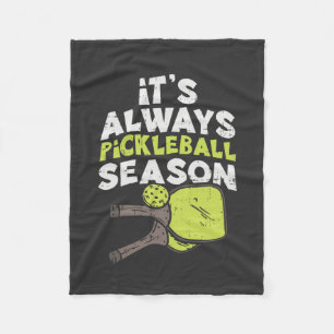 Funny Pickleball Fleece Blanket