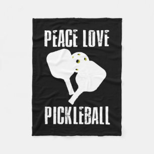 Funny Pickleball Fleece Blanket