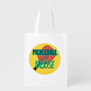 Funny Pickleball for Players of All Ages Grocery Bag