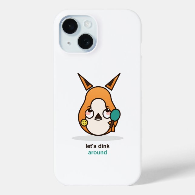 Funny Pickleball Fox Lets Dink Around Case-Mate iPhone Case (Back)
