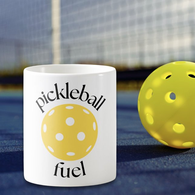 Funny Pickleball Fuel Modern Cute Trendy Humor Coffee Mug (Creator Uploaded)