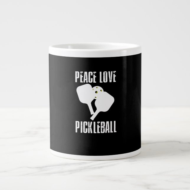 Funny Pickleball   Giant Coffee Mug (Front)