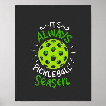 Funny Pickleball Gifts Poster by GalerieSilberschatz at Zazzle