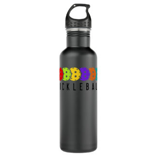 Funny Pickleball Graphic for Women and Men Pickleb Stainless Steel Water Bottle