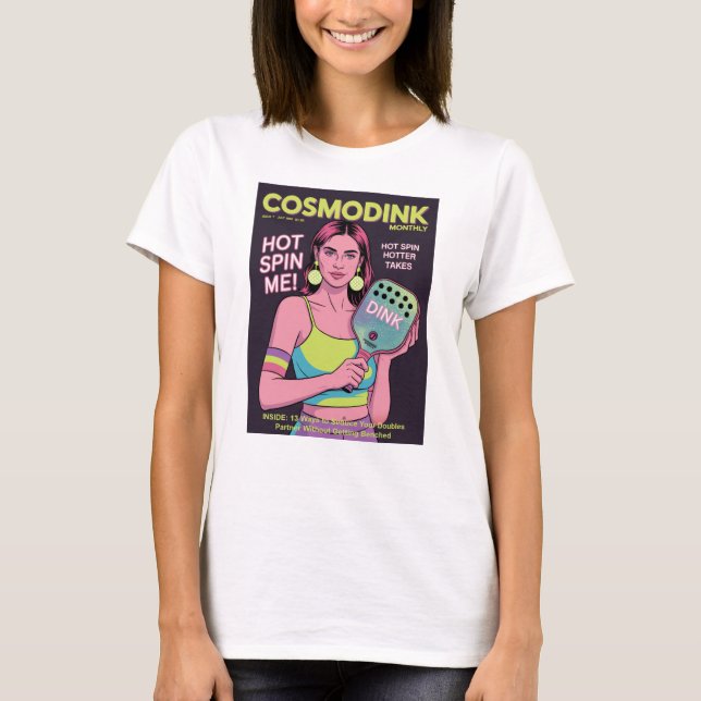 Funny Pickleball Hot Spin Me Poster T-Shirt (Front)