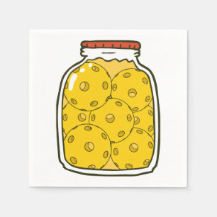 Funny Pickleball Jar Napkins