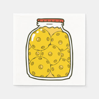 Funny Pickleball Jar Napkins