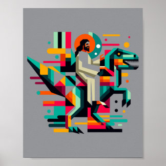 Funny Pickleball Jesus The One Who Serves Poster