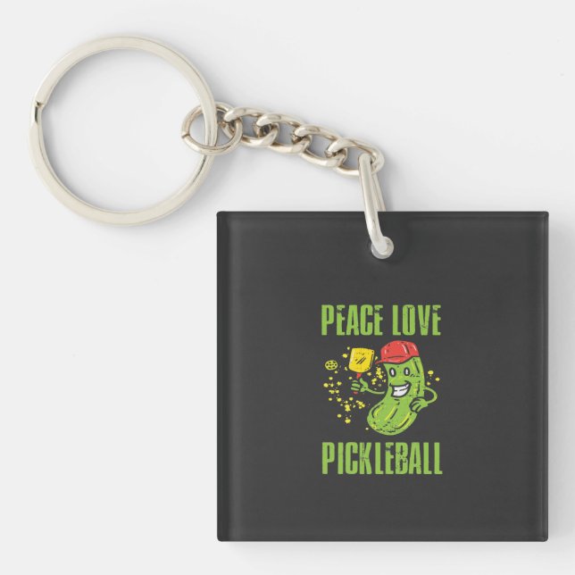 Funny Pickleball Keychain (Front)