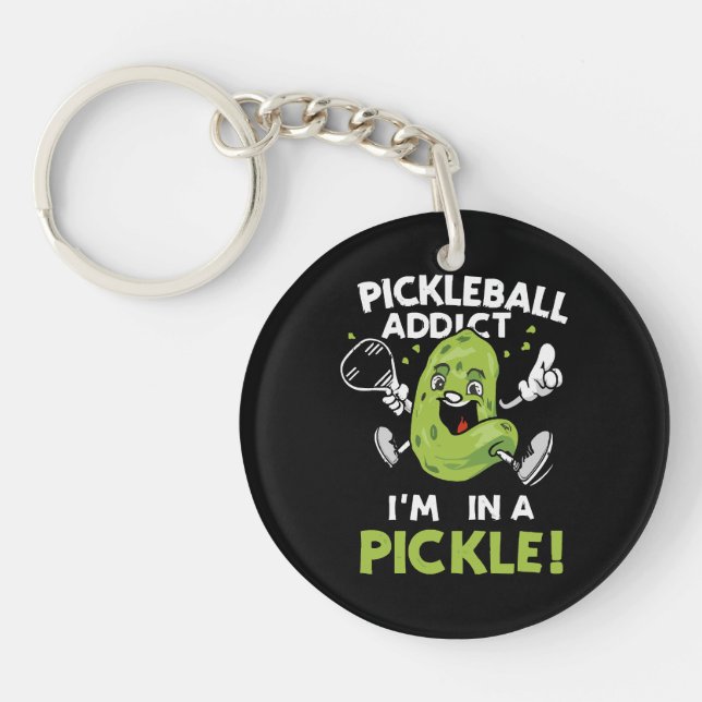 Funny-Pickleball Keychain (Front)