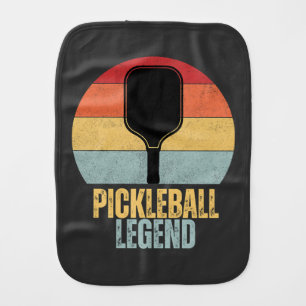 Funny Pickleball Legend Baby Burp Cloth