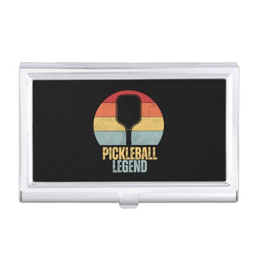 Funny Pickleball Legend Business Card Case