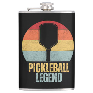 Funny Pickleball Legend Flask