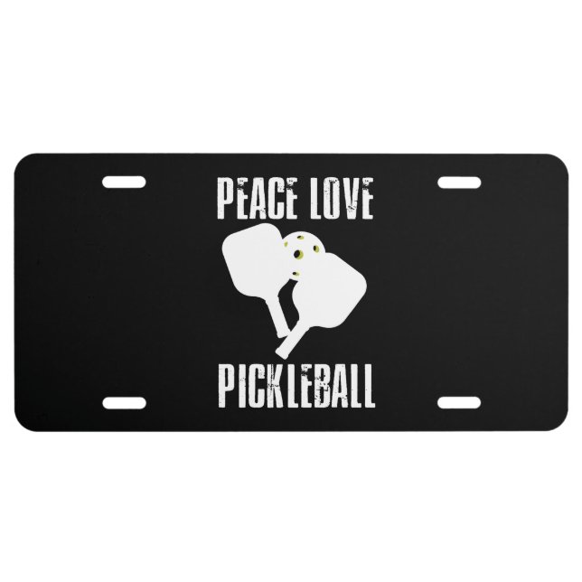 Funny Pickleball License Plate (Front)