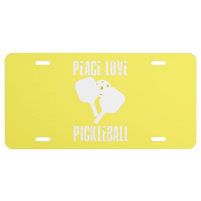 Funny Pickleball License Plate (Front)
