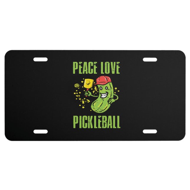 Funny Pickleball License Plate (Front)