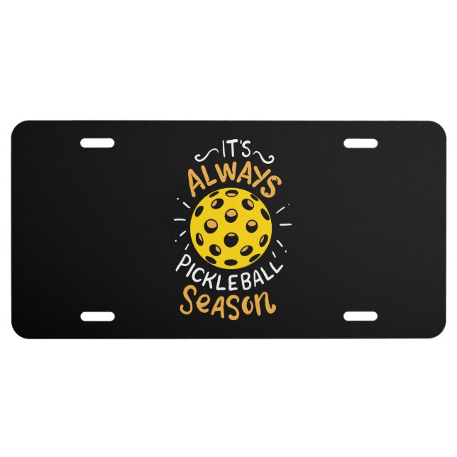 Funny Pickleball License Plate (Front)