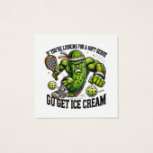 Funny Pickleball Lover Pun with a Pickle Playing (Back)