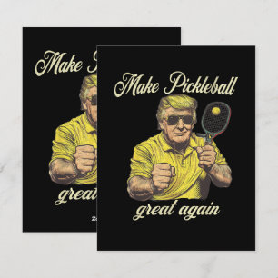 Funny Pickleball Lovers Graphics Pickle Ball Holiday Card
