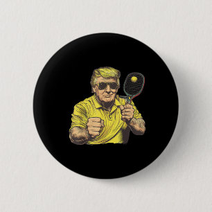 Funny Pickleball Lovers Graphics Pickle Ball Men Button