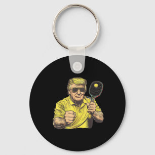 Funny Pickleball Lovers Graphics Pickle Ball Men Keychain