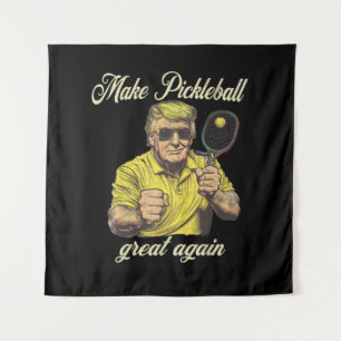Funny Pickleball Lovers Graphics Pickle Ball Tapestry
