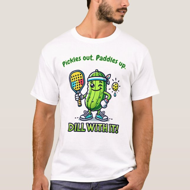 Funny Pickleball Mens Player Tshirts Tops (Front)