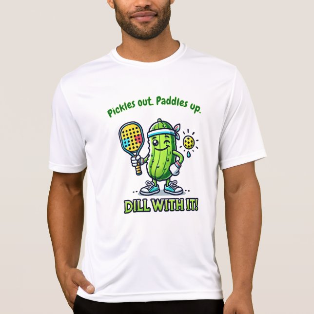 Funny Pickleball Mens Player Tshirts Tops (Front)