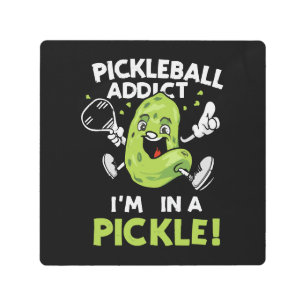 Funny-Pickleball Metal Print