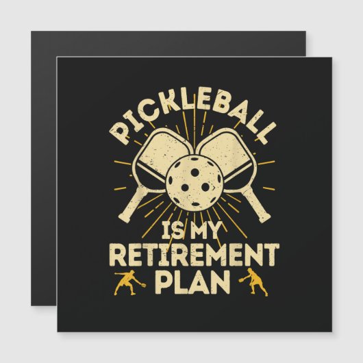 Funny Pickleball My Retirement Plan Vintage (Front/Back)