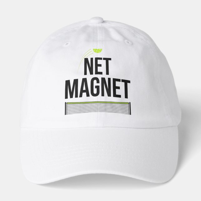Funny Pickleball Net Magnet Hat (Front)