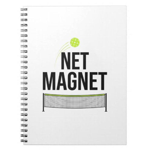 Funny Pickleball Net Magnet Notebook
