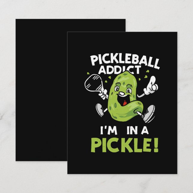 Funny-Pickleball Note Card (Front/Back)