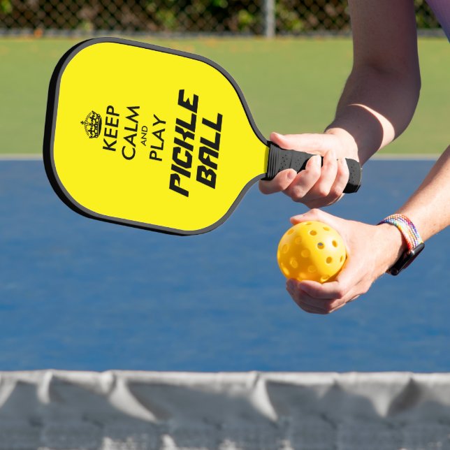 Funny pickleball paddles - Keep calm and play on (Insitu)