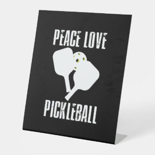 Funny Pickleball Pedestal Sign