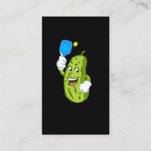 Funny Pickleball Pickel Humor Cucumber Business Card