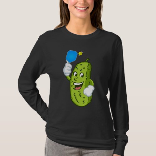 Funny Pickleball Pickel Humor Cucumber T_Shirt